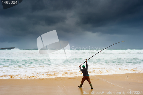 Image of Fishing during the storm