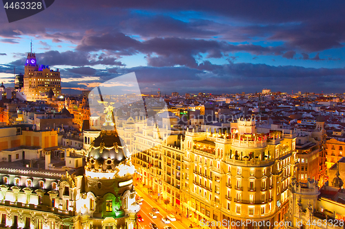 Image of Madrid cityscape, Spain