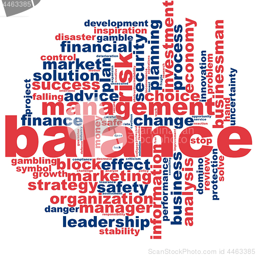 Image of Balance word cloud