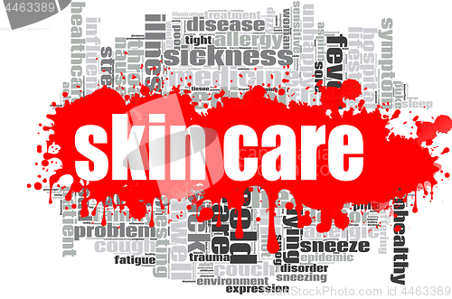 Image of Skin care word cloud design