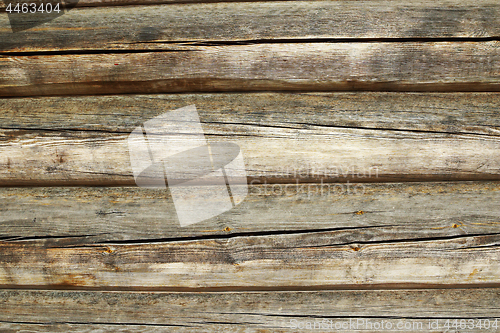 Image of spruce boards on wooden wall