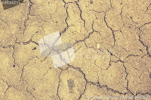 Image of cracks on asphalt surface