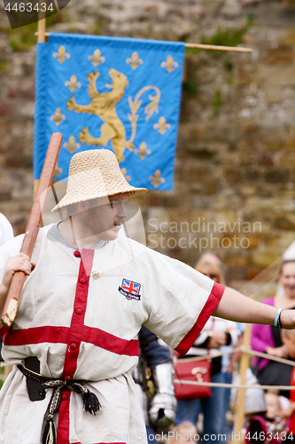 Image of Battle Heritage marshall prepares to start combat