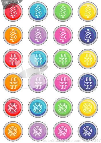 Image of Round Web Buttons