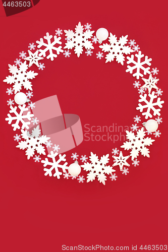 Image of Christmas Snowflake Wreath