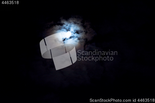 Image of Moon at night background