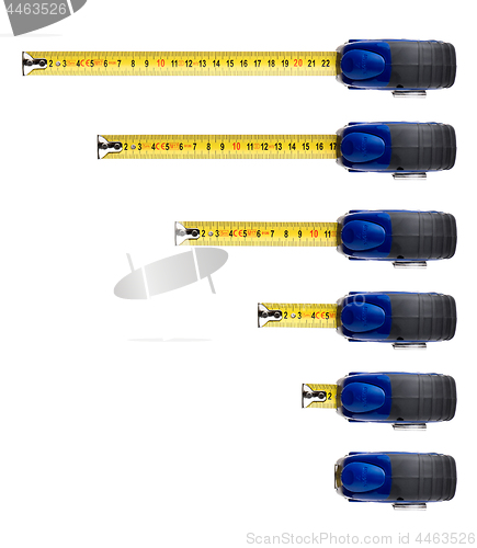 Image of Measuring tape on white