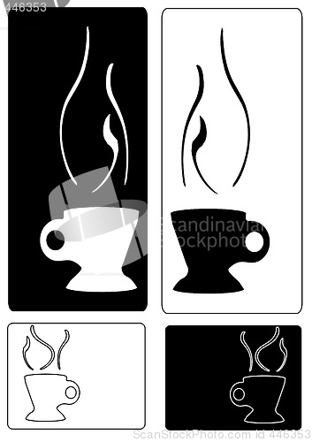 Image of Silhouette Steaming Cup Tags