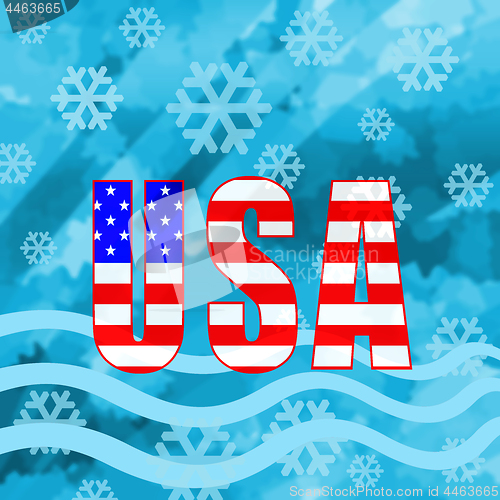 Image of USA winter background