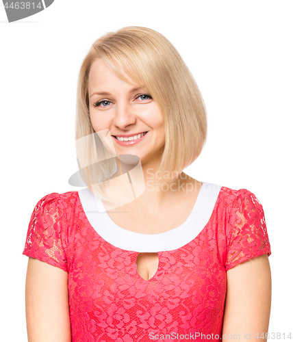 Image of Portrait woman on white background