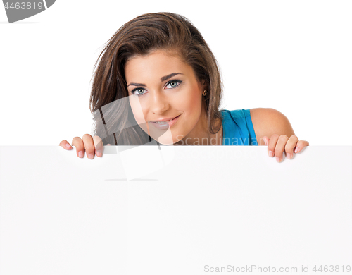 Image of Teen girl with blank