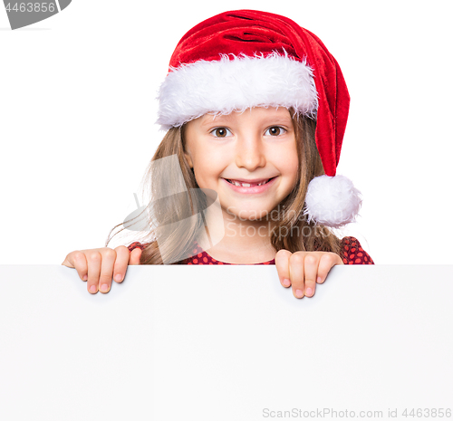 Image of Portrait of little Christmas girl