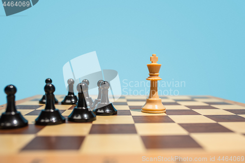 Image of The chess board and game concept of business ideas and competition.