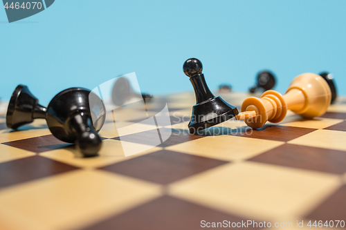 Image of The chess board and game concept of business ideas and competition.