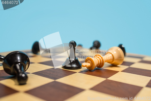 Image of The chess board and game concept of business ideas and competition.