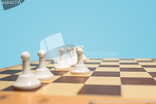 Image of The chess board and game concept of business ideas and competition.