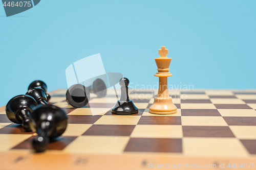 Image of The chess board and game concept of business ideas and competition.