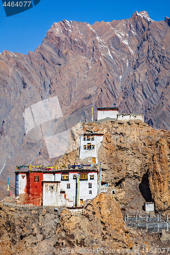 Image of Dhankar gompa monastery . Himachal Pradesh, India