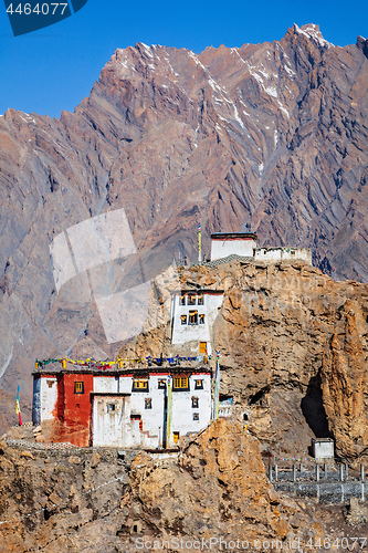 Image of Dhankar gompa monastery . Himachal Pradesh, India