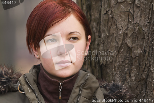 Image of Autumn portrait of a girl