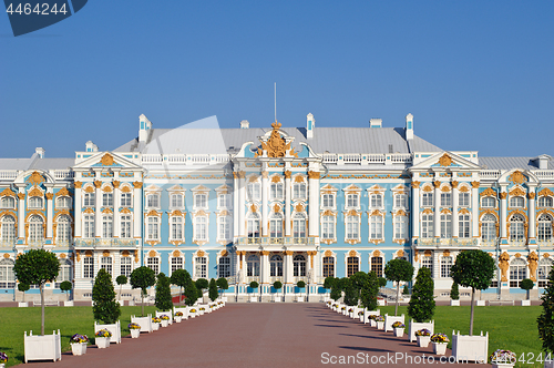 Image of The Catherine Palace is the Baroque style, Tsarskoye Selo (Pushk