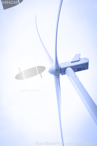 Image of Wind turbine. Toned.