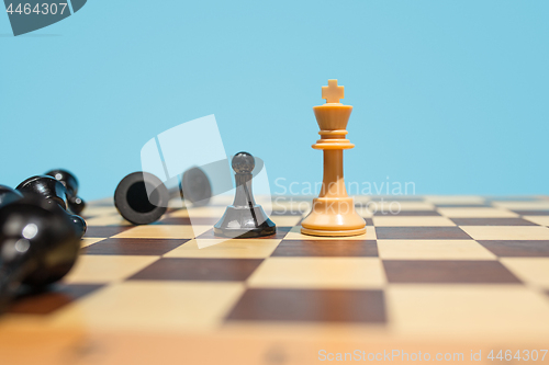 Image of The chess board and game concept of business ideas and competition.