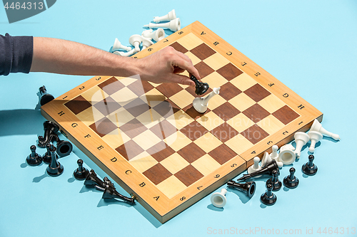 Image of The chess board and game concept of business ideas and competition.