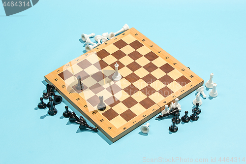 Image of The chess board and game concept of business ideas and competition.