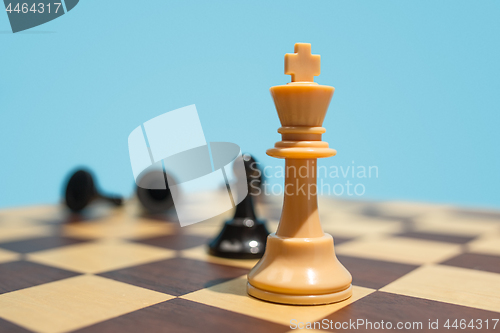 Image of The chess board and game concept of business ideas and competition.