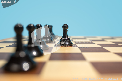 Image of The chess board and game concept of business ideas and competition.