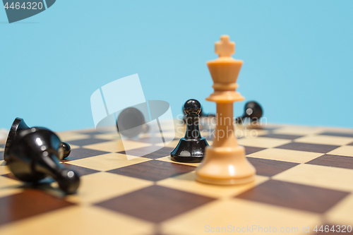 Image of The chess board and game concept of business ideas and competition.