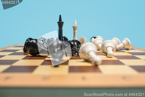 Image of The chess board and game concept of business ideas and competition.