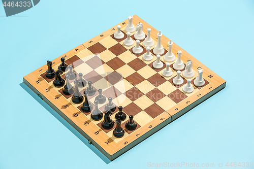 Image of The chess board and game concept of business ideas and competition.