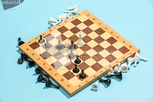 Image of The chess board and game concept of business ideas and competition.