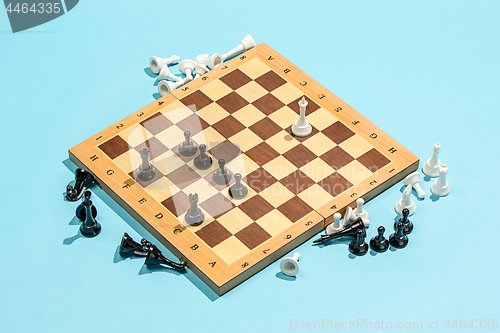 Image of The chess board and game concept of business ideas and competition.