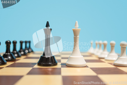 Image of The chess board and game concept of business ideas and competition.