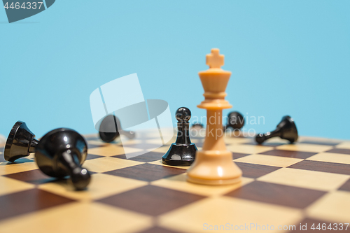 Image of The chess board and game concept of business ideas and competition.