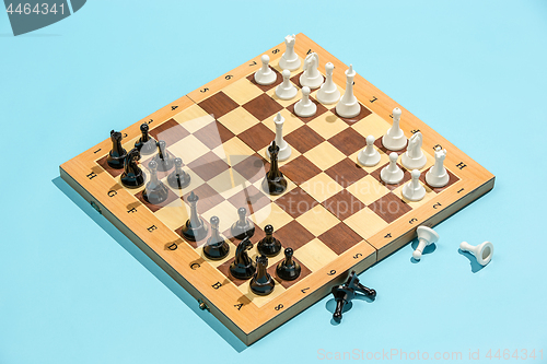 Image of The chess board and game concept of business ideas and competition.