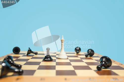 Image of The chess board and game concept of business ideas and competition.