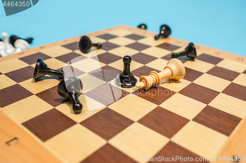 Image of The chess board and game concept of business ideas and competition.