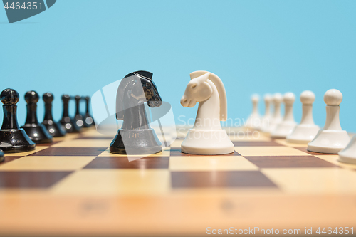 Image of The chess board and game concept of business ideas and competition.