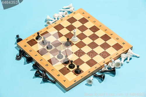 Image of The chess board and game concept of business ideas and competition.