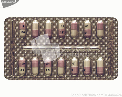 Image of Vintage looking Pill picture