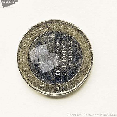 Image of Vintage Dutch 1 Euro coin