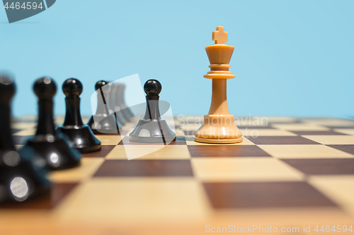 Image of The chess board and game concept of business ideas and competition.