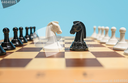 Image of The chess board and game concept of business ideas and competition.