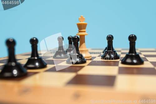 Image of The chess board and game concept of business ideas and competition.