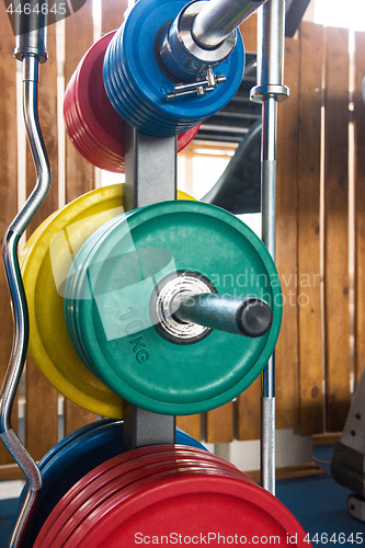 Image of At the fitness modern gym