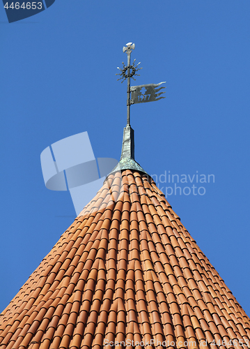 Image of Tower roof of the Trakai Castle near Vilnius